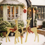 Christmas LED Reindeer Set With Warm Lights For Outdoor Garden Display - Image 9
