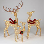 Christmas LED Reindeer Set With Warm Lights For Outdoor Garden Display - Image 1