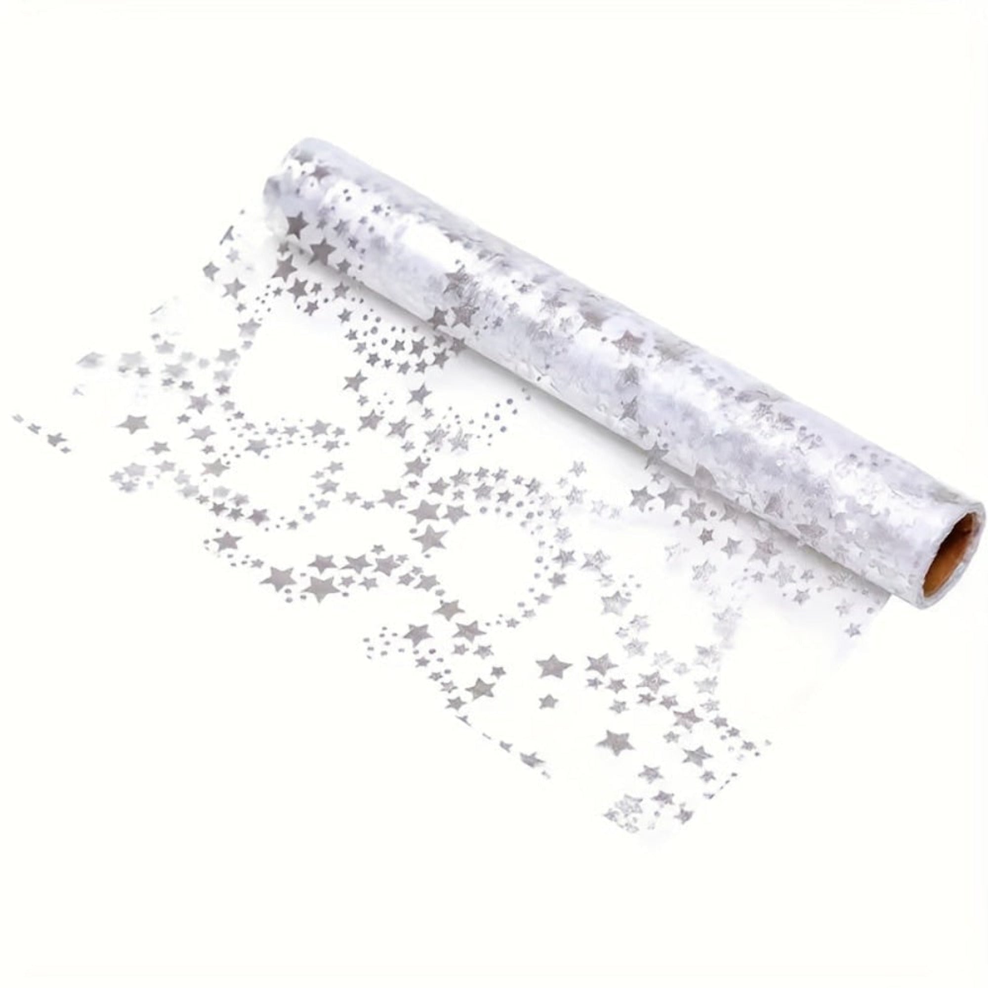 Christmas Linen Table Runner With Elegant Golden Star Organza Design - Image 7