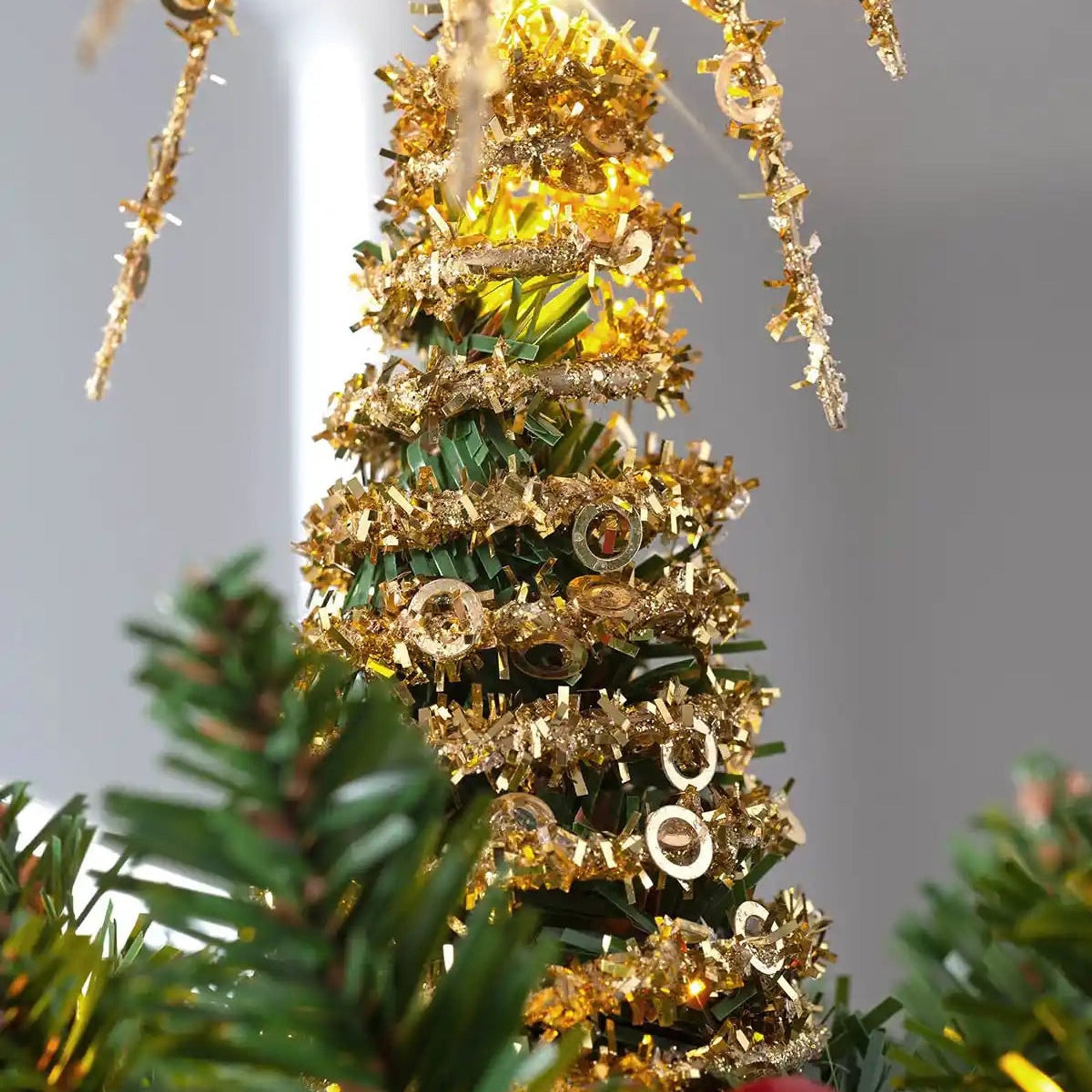 Christmas Tree Topper With Starburst Design And Warm White LED Lights - Image 4