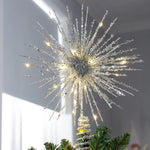 Christmas Tree Topper With Starburst Design And Warm White LED Lights - Image 5