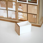 Christmas Wooden Advent Calendar With 24 Compartments And Warm LED Light - Image 2