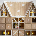 Christmas Wooden Advent Calendar With 24 Compartments And Warm LED Light - Image 3