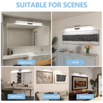 Chrome LED Vanity Light With Acrylic Panel - Image 3