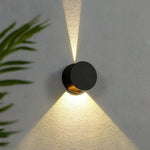 Circular Outdoor Wall Light With Dual-beam Illumination For Porch And Garden Enhances Ambiance While Improving Visibility - Image 1