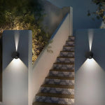Circular Outdoor Wall Light With Dual-beam Illumination For Porch And Garden Enhances Ambiance While Improving Visibility - Image 2