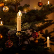 Clip On Christmas Candles With Realistic Melting Wax Effect - Image 1