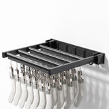 Clothes Drying Rack with Streamlined Foldable Design and Wall-Mounted - angle