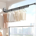 Clothes Drying Rack With 360° Rotation And Telescopic Extension Space-Saving Design For Indoor Use - Image 1