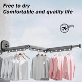 Clothes Drying Rack With 360° Rotation And Telescopic Extension Space-Saving Design For Indoor Use - Image 2