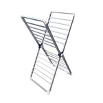 Clothes Drying Rack With Aluminum Frame Garment Space-Saving Vertical Design Folds Completely Flat - Image 2