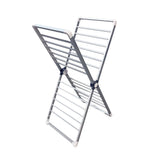 Clothes Drying Rack With Aluminum Frame Garment Space-Saving Vertical Design Folds Completely Flat - Image 2
