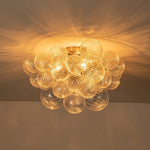 Cluster Ceiling Lights Modern Chandelier Semi Flush Mount Glass Bubble Design - Image 16