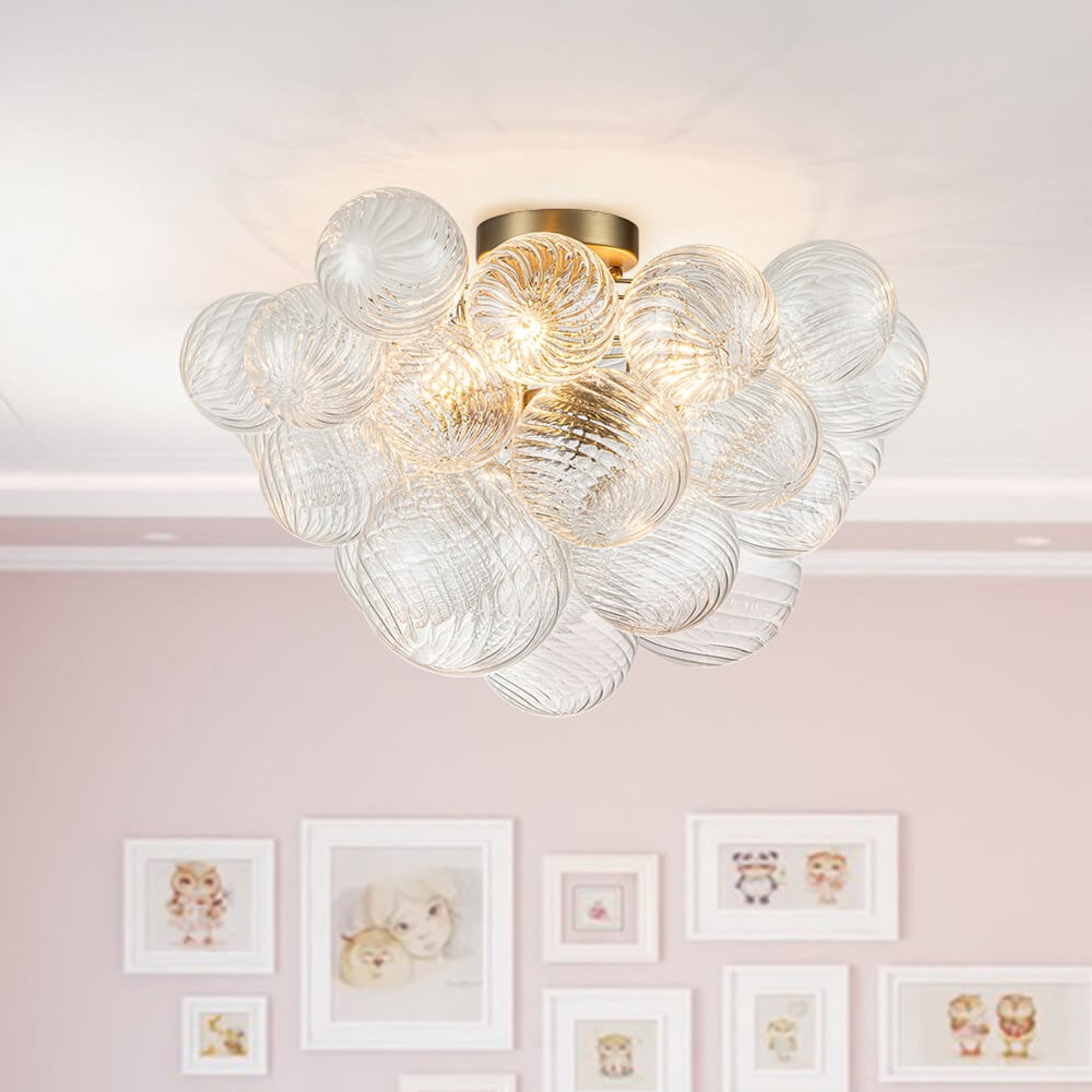 Cluster Chandelier Modern Bubble Glass Ceiling Light - Image 6