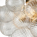 Cluster Chandelier Semi Flush With Textured Glass Bubbles - Image 21