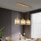 Cluster Pendant Light Adjustable Cylindrical Glass Shade - Image 1