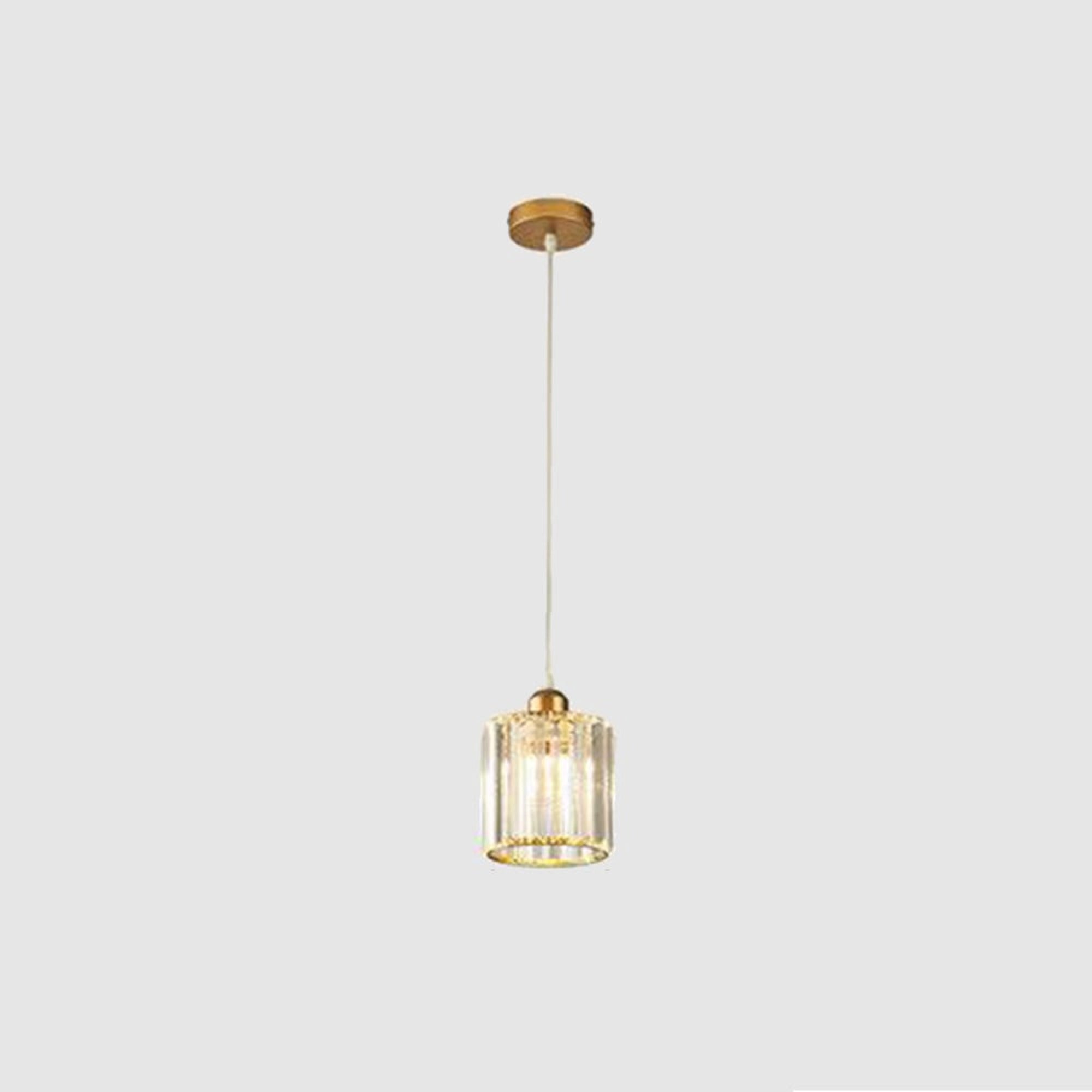 Cluster Pendant Light Adjustable Cylindrical Glass Shade - Image 12