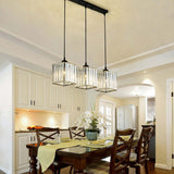 Cluster Pendant Light Adjustable Cylindrical Glass Shade - Image 9