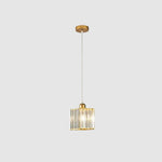 Cluster Pendant Light Cylindrical Glass Adjustable Suspension - Image 14