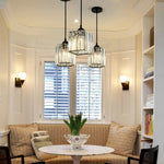 Cluster Pendant Light Cylindrical Glass Adjustable Suspension - Image 7