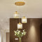 Cluster Pendant Light Cylindrical Glass Adjustable Suspension - Image 4