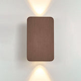 Nordic Minimalist Glass Rectangular LED Wall Sconce Light 2-light Lasson Living