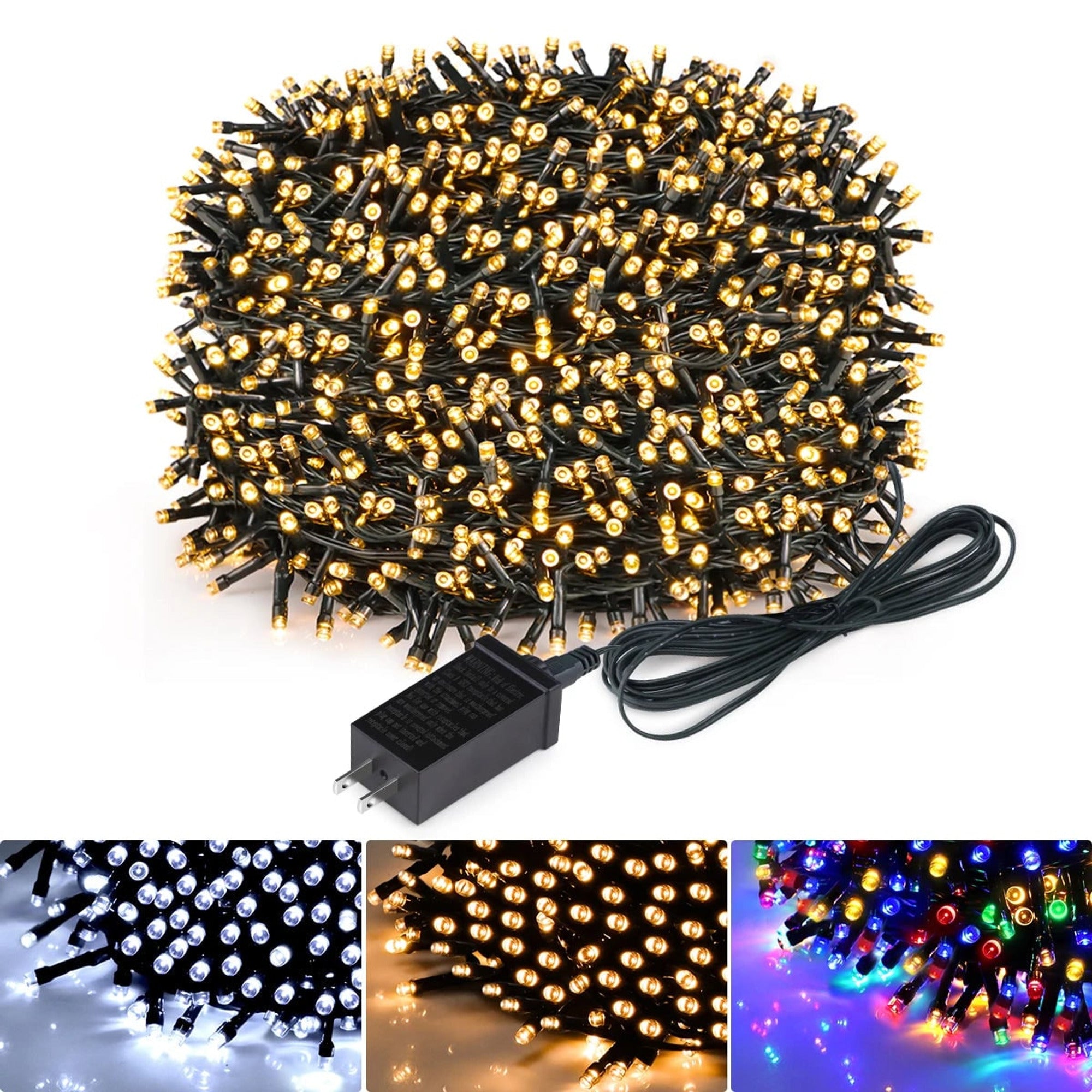 Coiled Outdoor Christmas LED Light String With Waterproof Design - Image 1