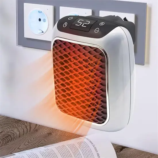 Compact Ceramic Heater With Timer And Fast Heat-Up For Room Space - Image 1