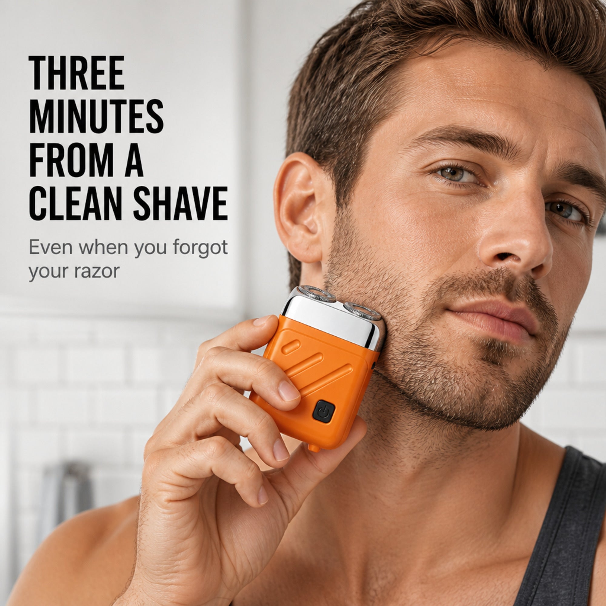 Compact Cube Pocket Shaver With Dual Rotary Heads - Image 1