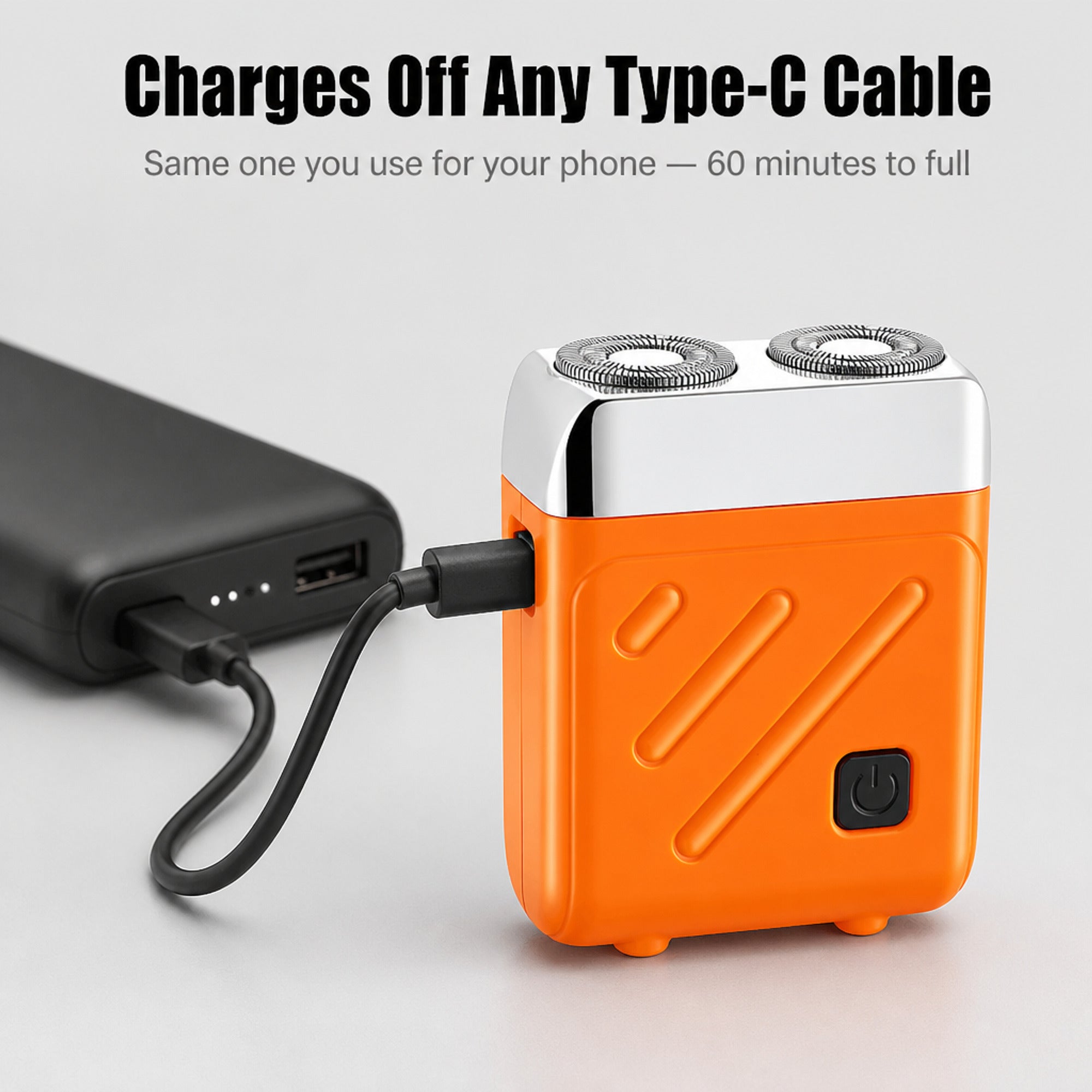 Compact Cube Pocket Shaver With Dual Rotary Heads - Image 4