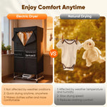 Compact Portable Electric Clothes Dryer With Home Quick Drying Folding Cloth Function - Image 2