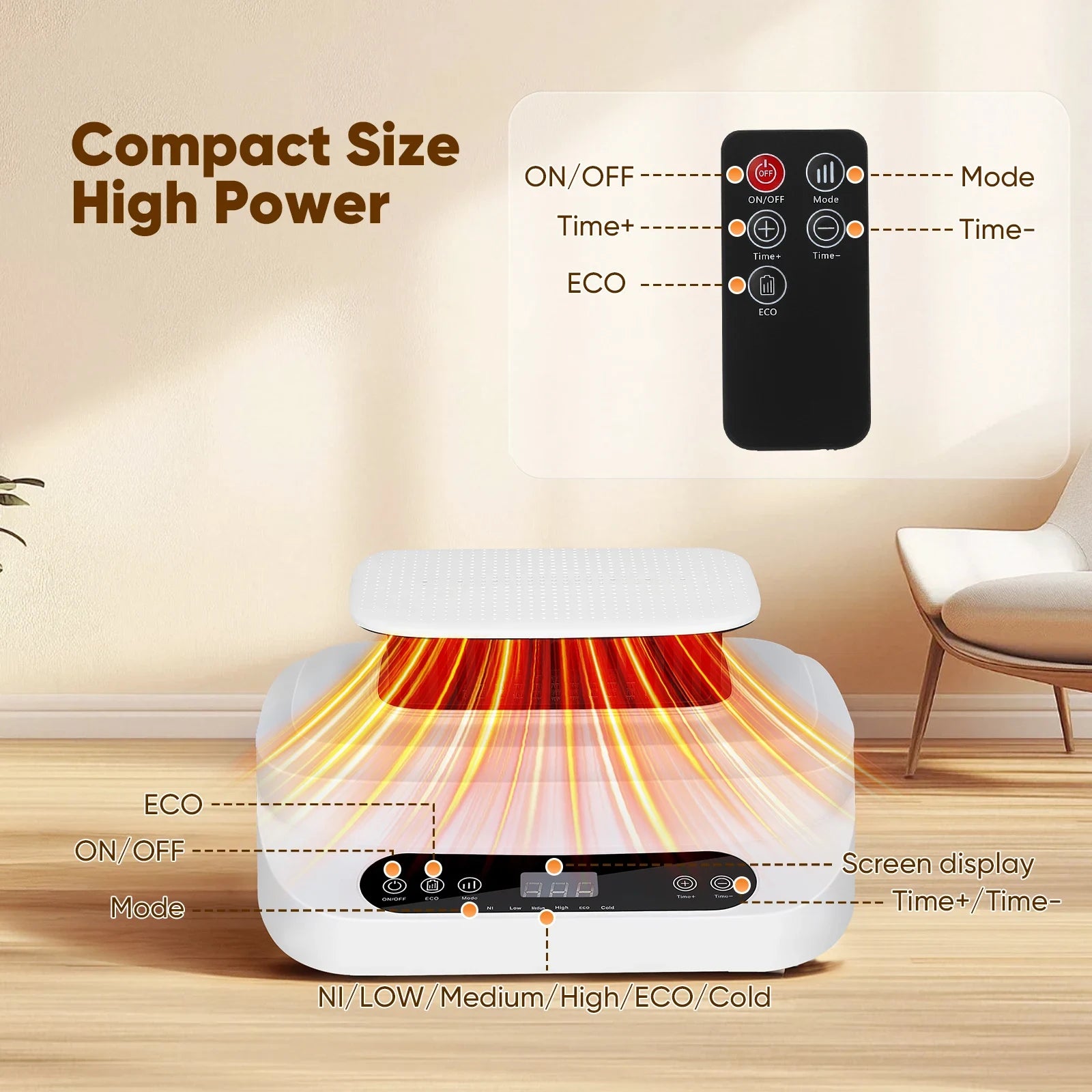 Compact Portable Electric Clothes Dryer With Home Quick Drying Folding Cloth Function - Image 5
