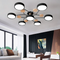 Contemporary Round Iron Wood LED Chandeliers - Image 8