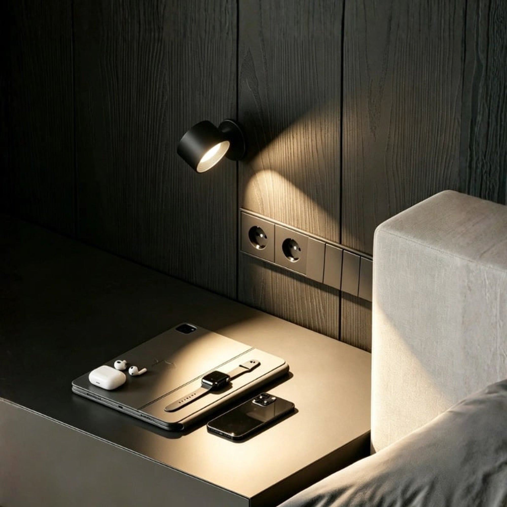 Cordless Wall Lamp Rechargeable Clip-On Adjustable Head - Image 3