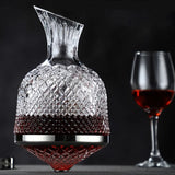 Crystal 360 Degree Rotating Wine Decanter - Image 2