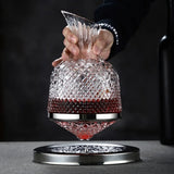 Crystal 360 Degree Rotating Wine Decanter - Image 3