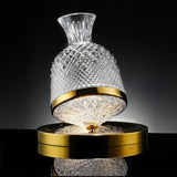 Crystal 360 Degree Rotating Wine Decanter - Image 6