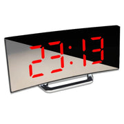 Curved Digital Clock With Mirror LED Display - Image 1