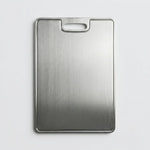 Cutting Board Silver Brushed Metal - Image 1