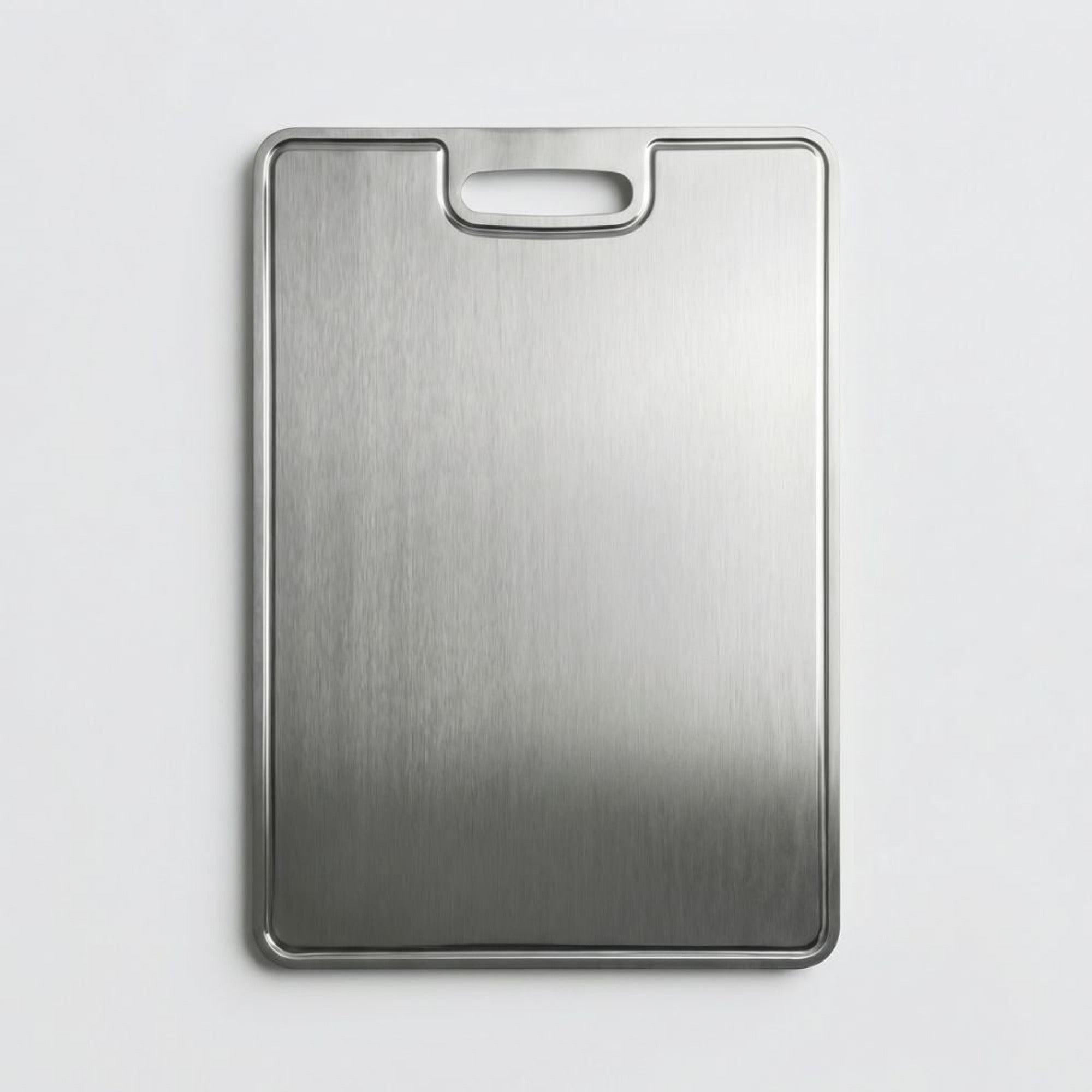 Cutting Board Silver Brushed Metal - Image 1