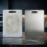 Cutting Board Silver Brushed Metal - Image 4