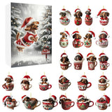 Dachshund Christmas Dog Advent Calendar With 24 Daily Toy Surprises - Image 1