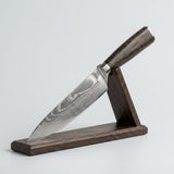 Damascus Chef Knife With 67-Layer Steel Blade And Resin-Wood Handle 20cm - Image 4
