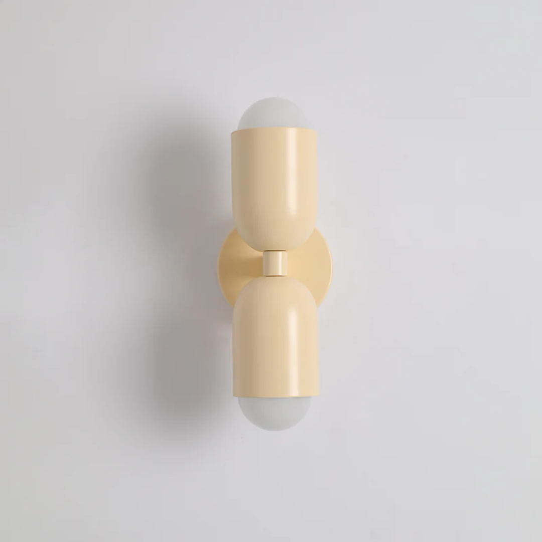 Modern Metal Cylinder LED Wall Sconce 2-Light Lasson Living