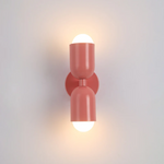 Modern Metal Cylinder LED Wall Sconce 2-Light Lasson Living