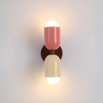 Modern Metal Cylinder LED Wall Sconce 2-Light Lasson Living