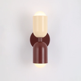 Modern Metal Cylinder LED Wall Sconce 2-Light Lasson Living
