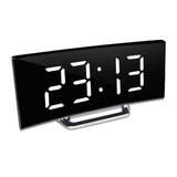 Digital Alarm Clock With Curved Mirror Display And Auto Dimming - Image 6