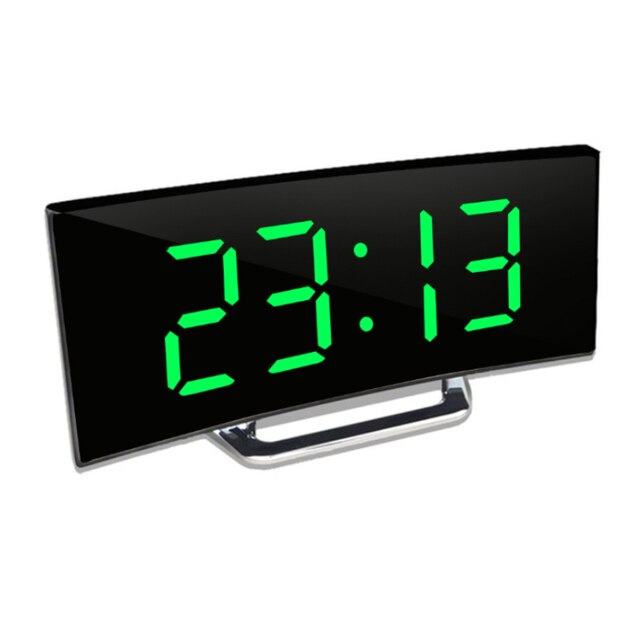 Digital Alarm Clock With Curved Mirror Display And Auto Dimming - Image 7