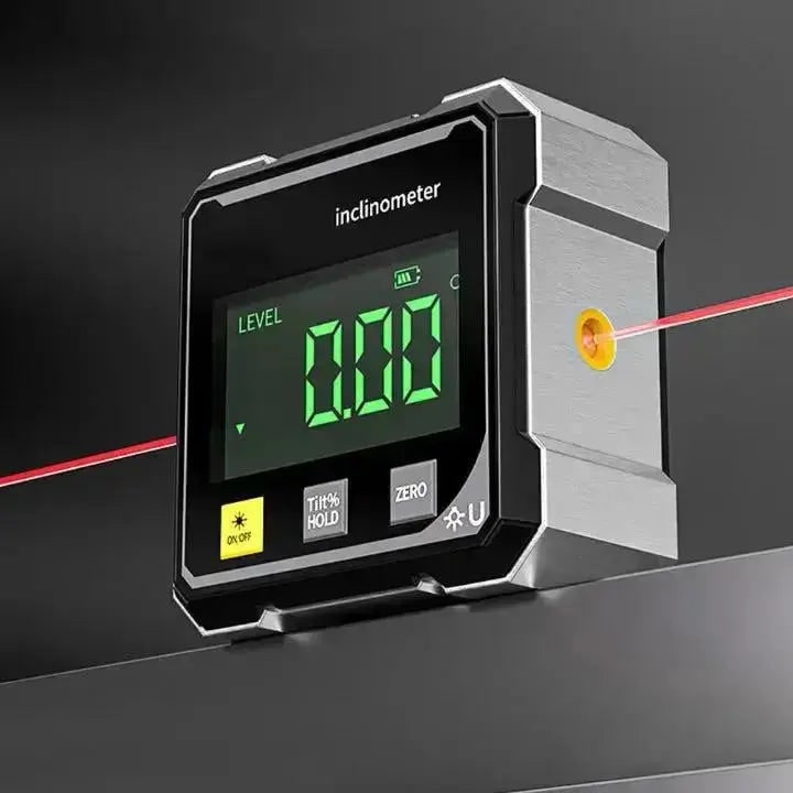 Digital Inclinometer With Clear Display And Laser Projection For Accurate Angle Measurement - Image 1